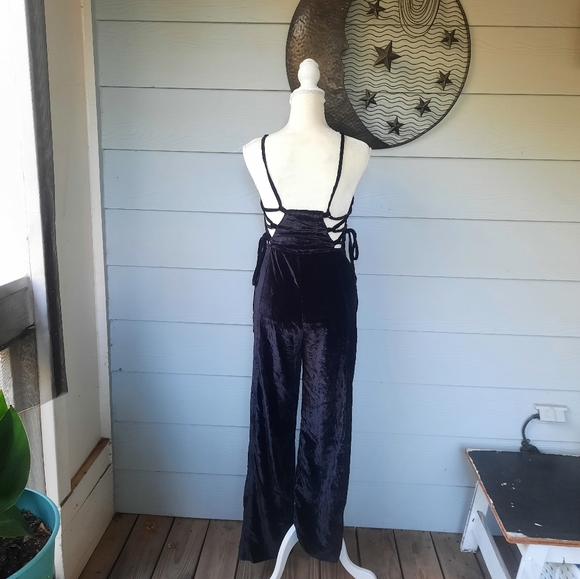 NWOT Free People 90's Forever Overalls black - Picture 7 of 8